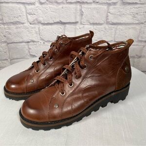 London Underground Joe Blake Mahogany Ankle Boots Size 7 1/2